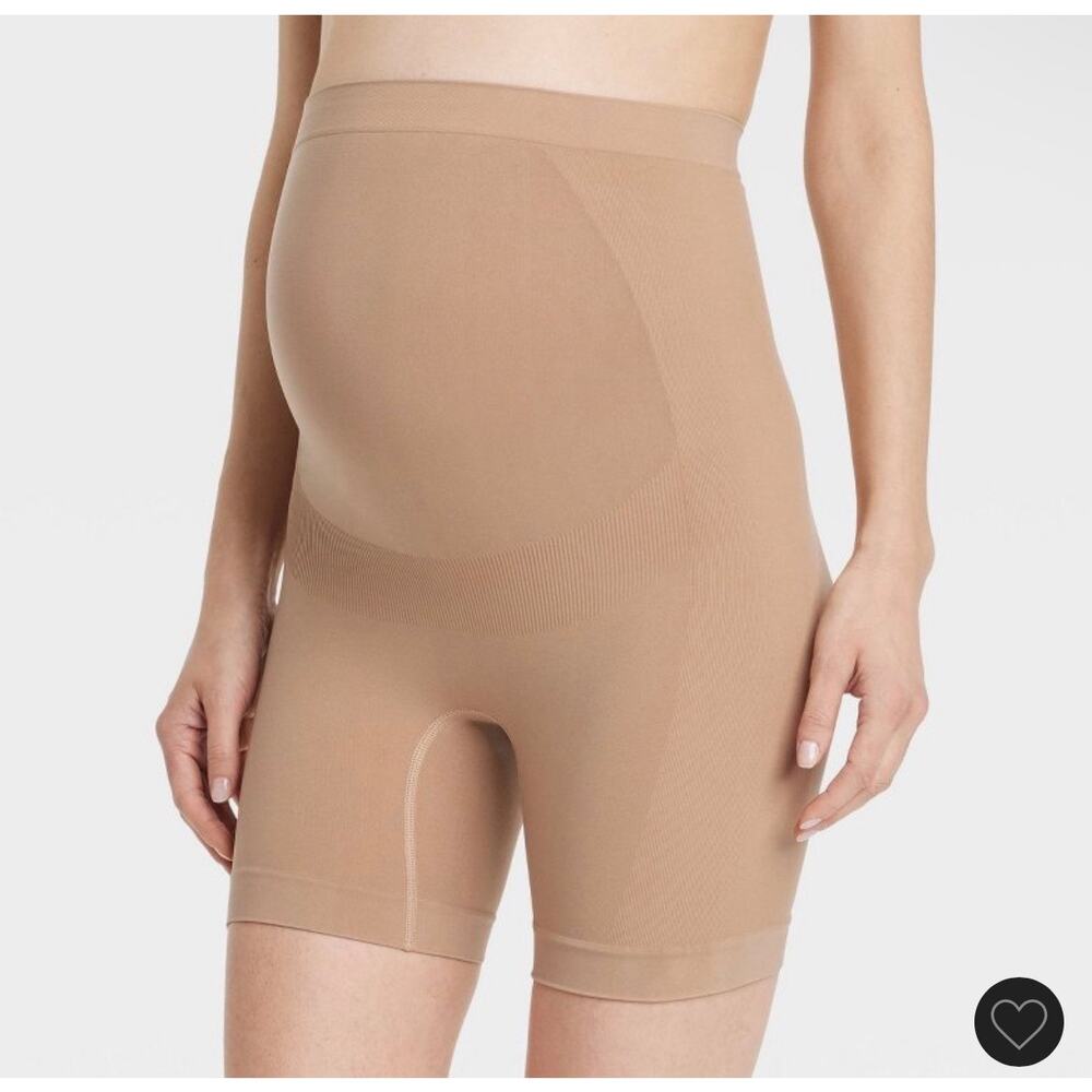 Shapewear Bike Shorts Maternity - Isabel Maternity by Ingrid & Isabel™ Taupe M